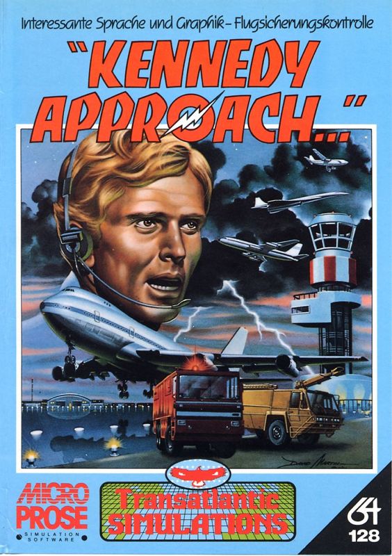 Kennedy Approach box art for Commodore 64